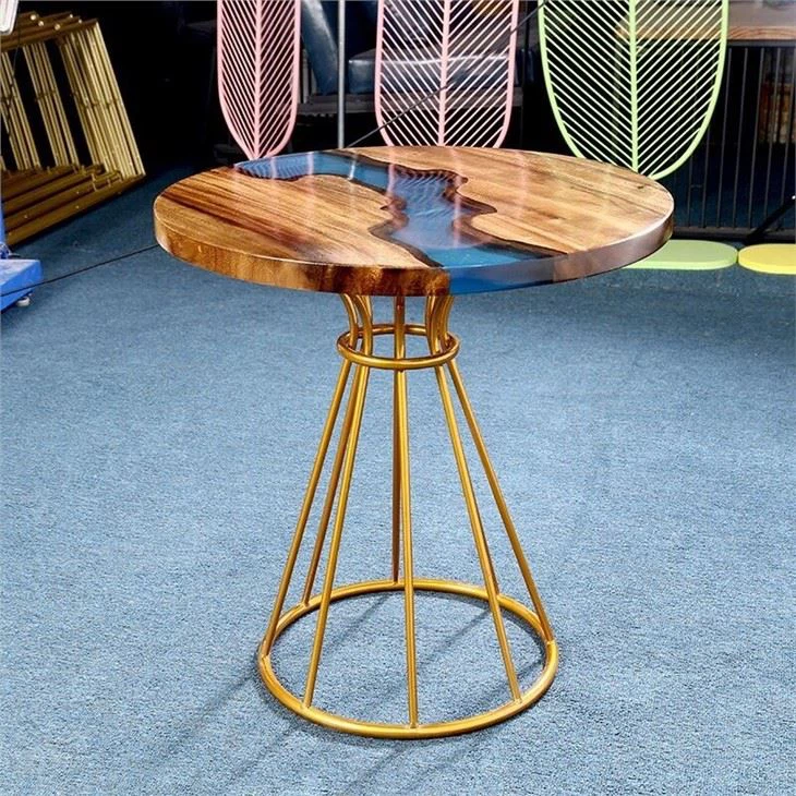 Round Resin River Beach Island Style Table Top Suppliers