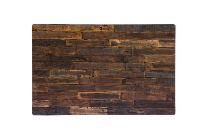 Veneer Walnut Wood Leather Dining Table Top